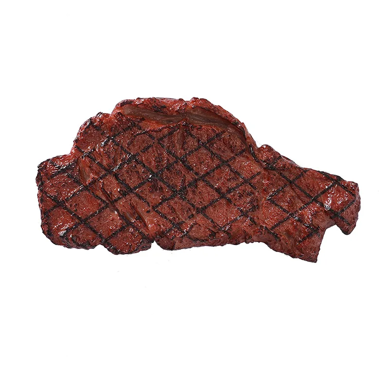 PVC Simulation Fake Steak Food Model Restaurant Decoration Props Good-looking and Realistic Food Halloween Props Fake Food