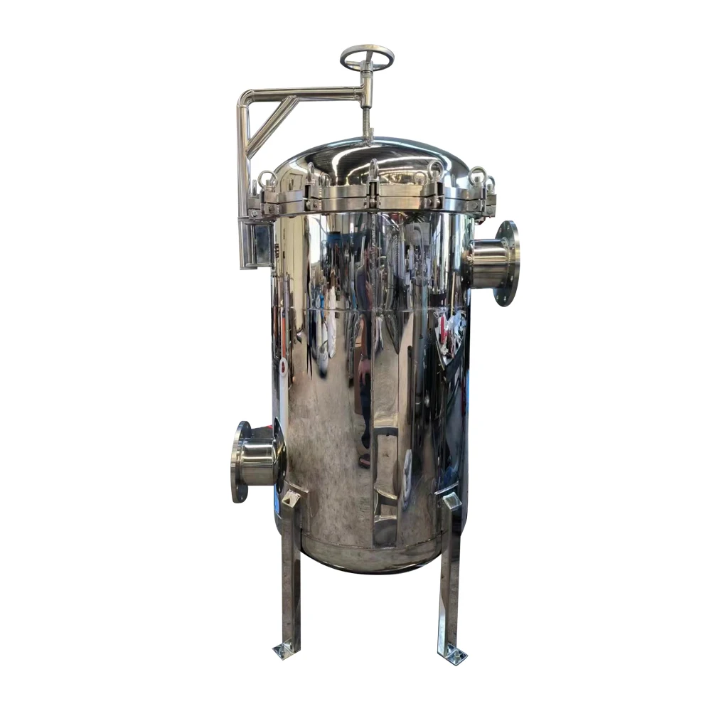 Stainless Steel #2 Industrial Bag Filter Housing for Multi-Liquid Filtration for Manufacturing Plants Hotels Farms