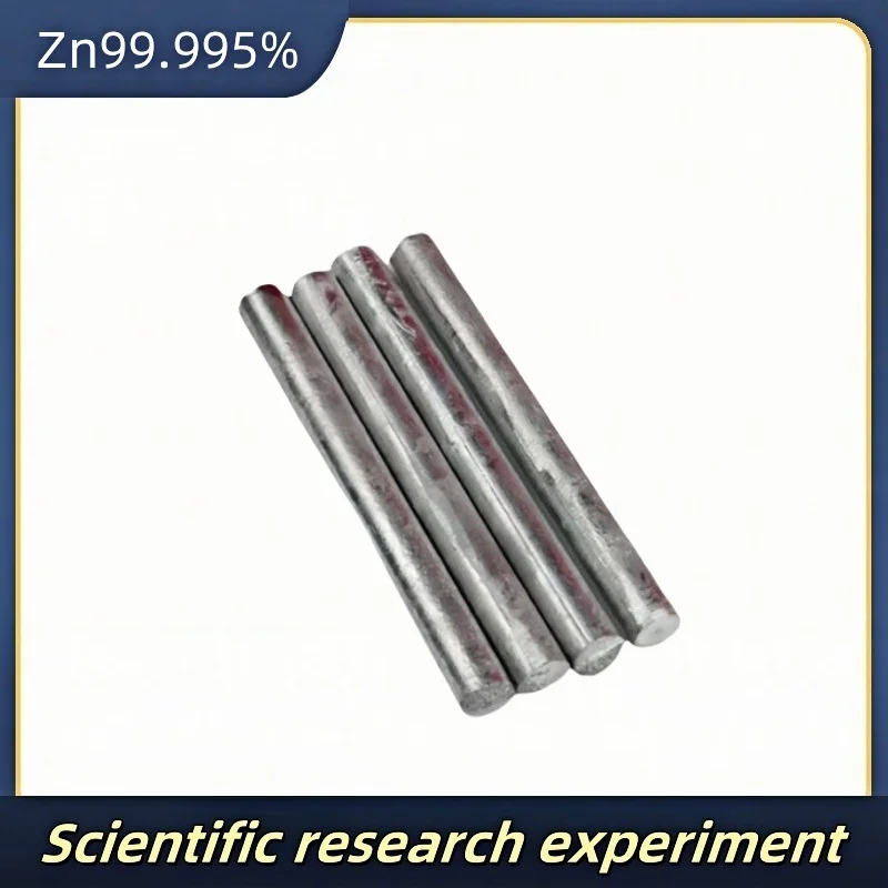 1 pièce de tige en zinc métallique pour prévention de la corrosion marine, ZN99.995% haute pureté, anode en zinc pour recherche industrielle et expériences
