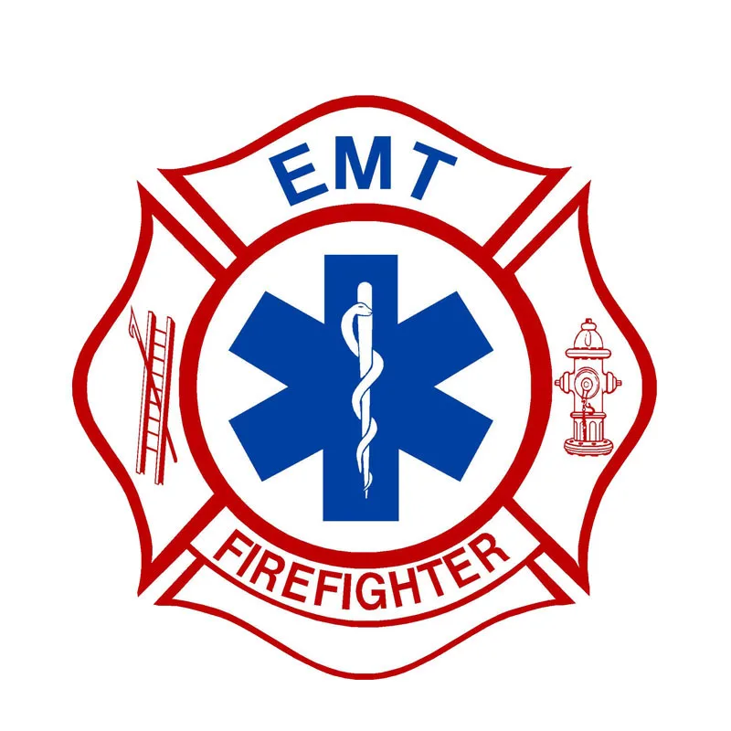 New High-quality Car Stickers EMT Firefigher Various for Bumper Rear Windshield Suv Vinyl Decal Auto Exterior Decoration Decal