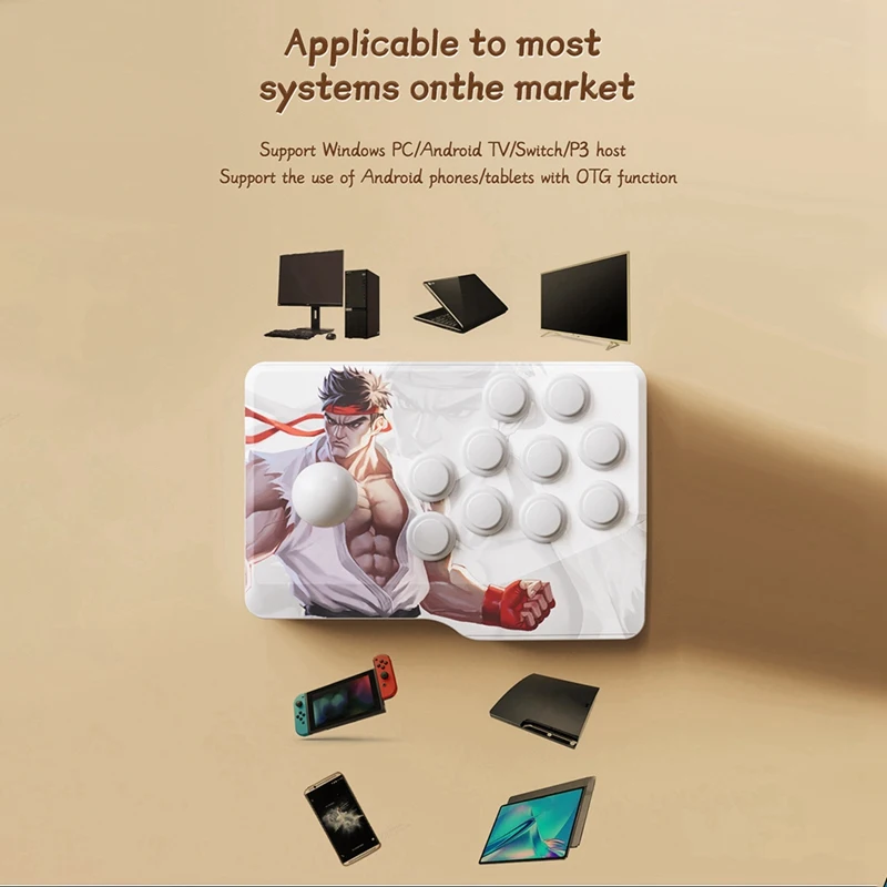 B04B-K9 TV لعبة فيديو وحدة التحكم المزدوجة الرجعية أذرع التحكم في ألعاب الفيديو ل MAME ، MD ، PS1 ، GBC ، GB ، GBA محاكاة لعبة عصا #6