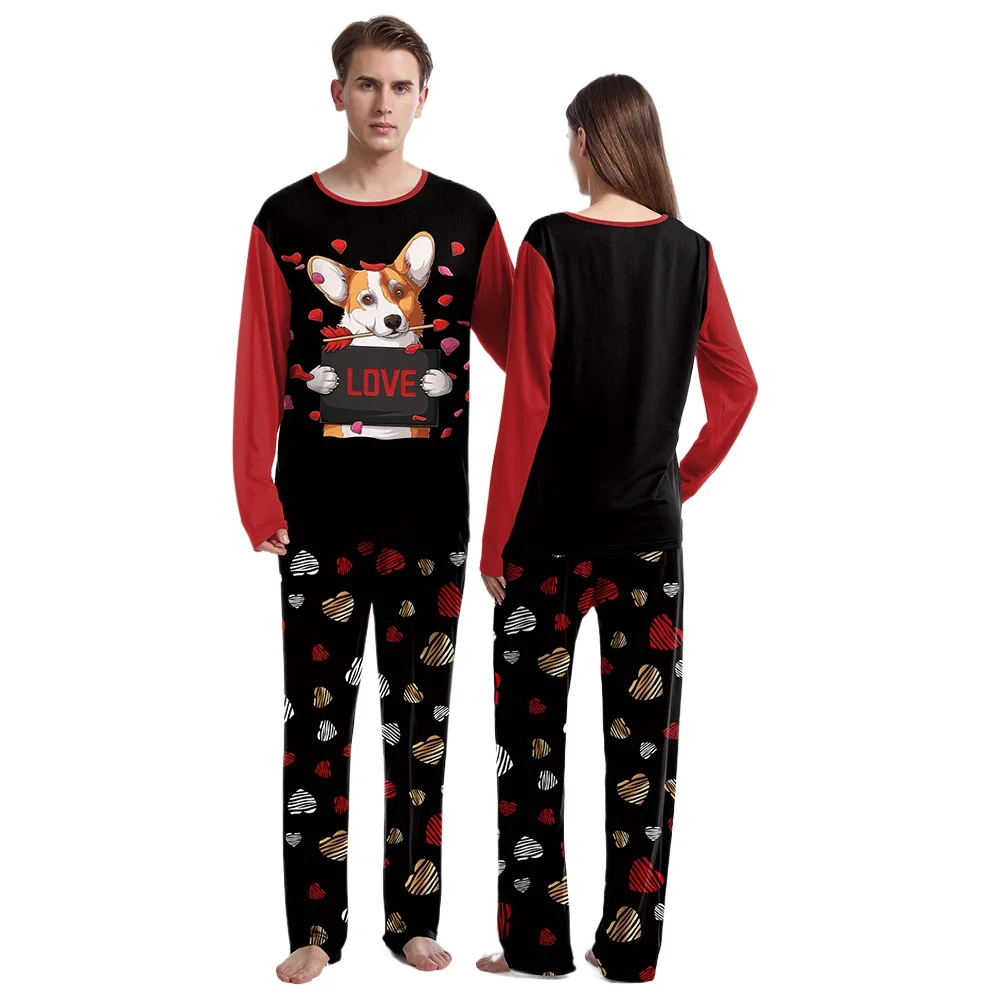 Christmas Pajamas for Family Matching Sets 2 Piece Sets for Men Women Couples Loungewear Sets Casual Unisex Clothing