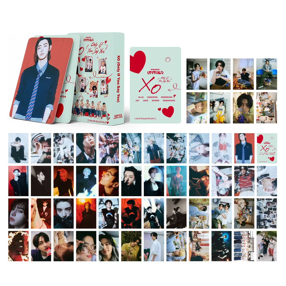 K-pop Boys Idol Album Lomo Card Photocards, lembrança coleção fãs, cartões postais XO, só se você disser, novo álbum, 55pcs