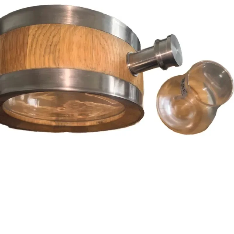 

Country Eco-friendly Wood and Stainless Steel 3D Beer Mug 500-600 ml Capacity Bamboo Wine Mug 200 ml Enamel Material