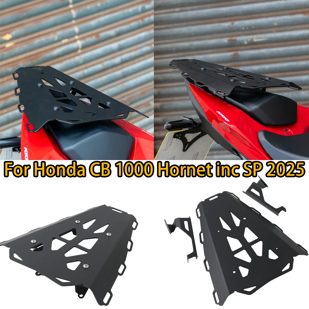 Black Motorcycle Rear Luggage Rack for Honda CB1000 Hornet SP 2025, Passengar Backrest Grab Bar Carrier