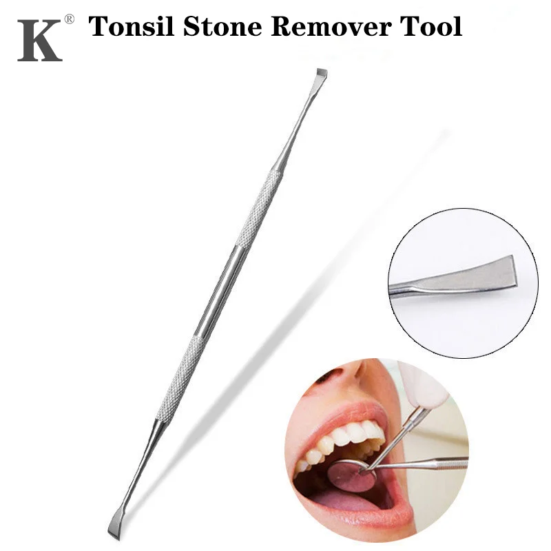 1pc Dental Stainless Steel Tonsil Stone Remover Tools Mouth Cleaning Tool Care Tonsil Stone Remover Health Care