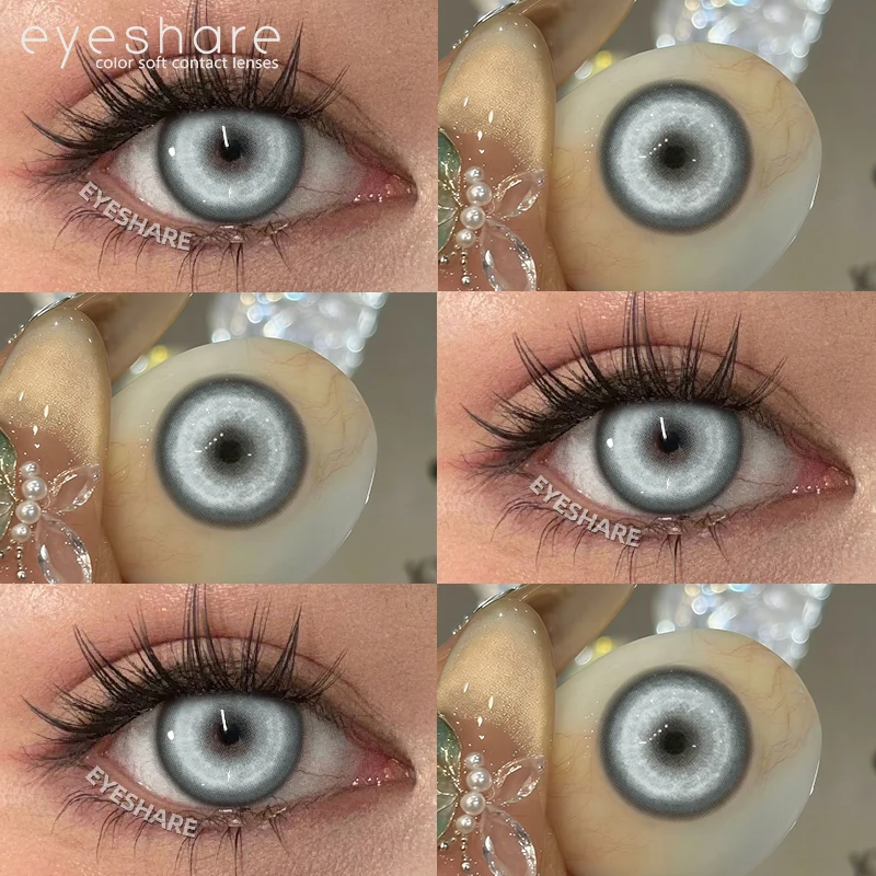 EYESHARE 1 Paar Rote Cosplay-Farbige Kontaktlinsen für Augen Verrücktes Halloween-Make-up Farbige Augenlinsen Anime-Zubehör – Detail 30