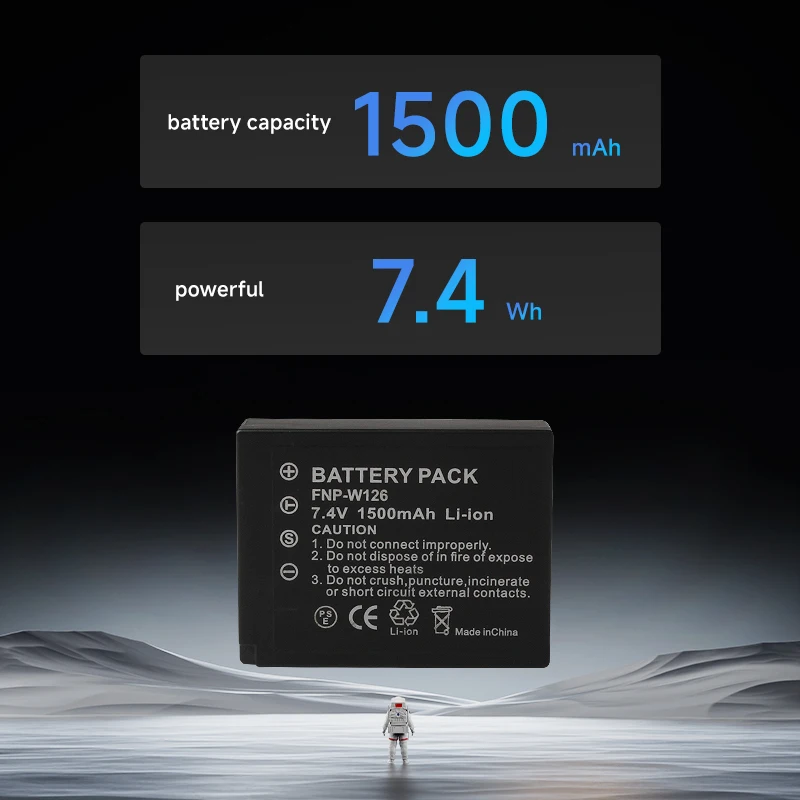 1500mAh NP-W126 NP-W126 Camera Batterij voor Fuji XT1 XE2 XA1 XM1 XE1 XPro1 HS50 HS35