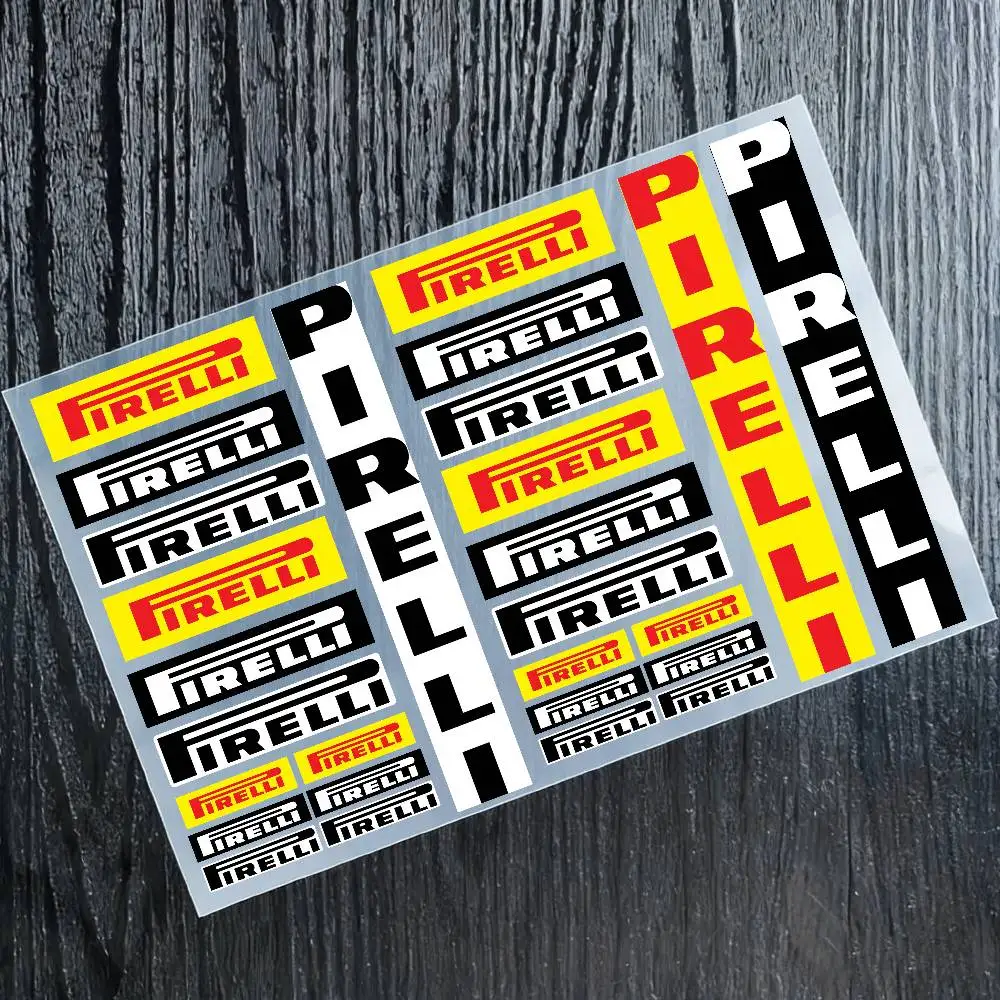 

1pc FOR PIRELLI Stickers Moto Sticker Auto Body Bumper Windows Motorcycle Laptop Walls Vinyl Decal Car Tuning Accessories