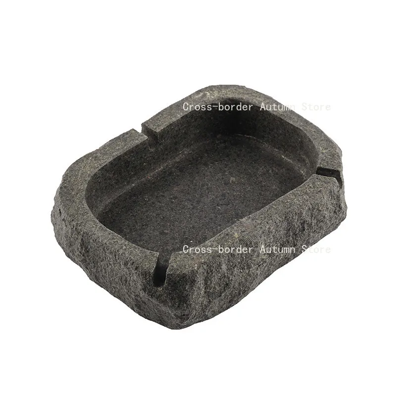 

Handmade Bluestone Ashtray Natural Stone Craft Ornament Creative Home Decor Tea Ceremony Accessory Gift