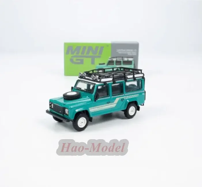 TSM MINIGT 1/64 For LandRover Defender110 1985 Car Model Alloy Diecast Simulation Toys Birthday Gifts Hobby Display Ornaments