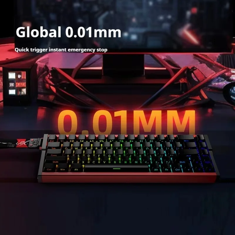 MG68 All Aluminum CNC Magnetic Axis Tri Mode Gaming Keyboard Controller 0.01 Accuracy Socd Hot Plug 8K Esports PC keyboard RGB