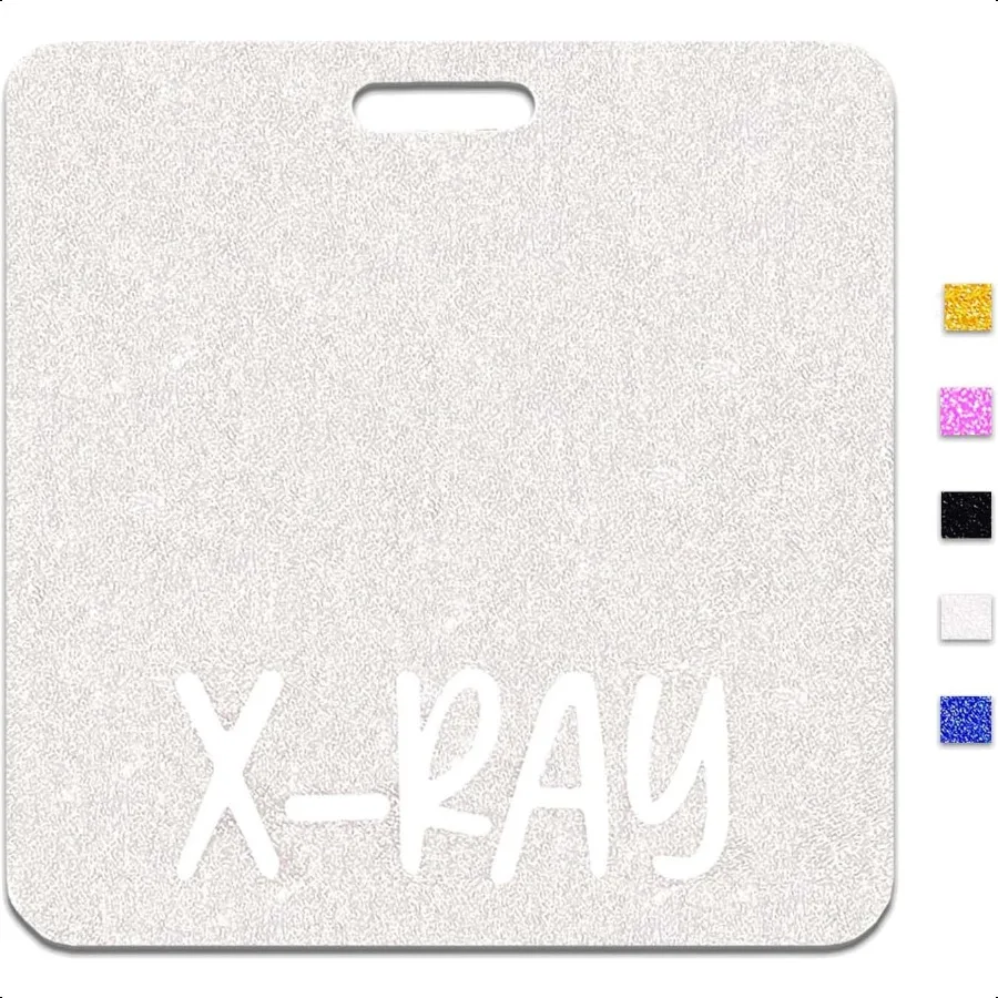 

XRay Badge Buddy Sier Radiology Badge Card Radiologist Horizontal Glitter Nursing Cards for Badges Buddies Registered Nurse Stu