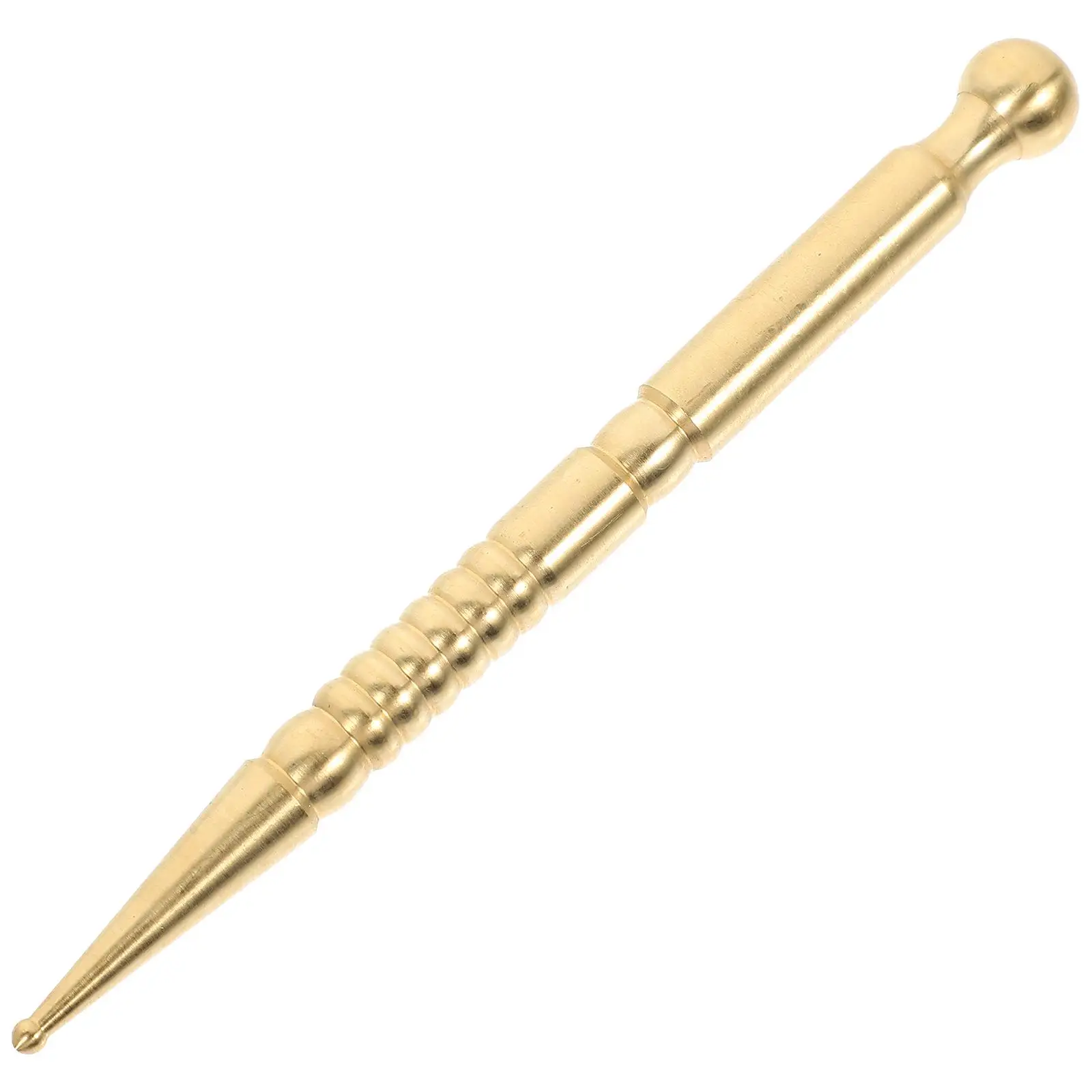 

Portable Acupoint Massage Tool For Pain Relief Acupressure Pen Universal Massager Household Use With Small Brass Body