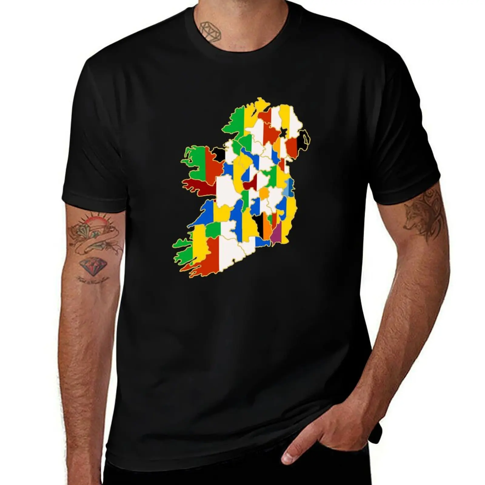 

Copy of County Colours of Ireland T-Shirt g man t shirts for men t shirt for man 100 percent cotton man t shirt luxury T-Shirt