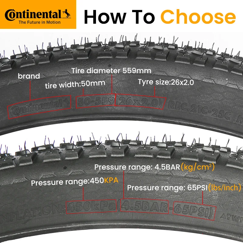 Continental MTB Tires Cross King 27.5/29 Inch Tubeless Ready PureGrip Cross-Country ShieldWall System Anti Puncture Bicycle Tire