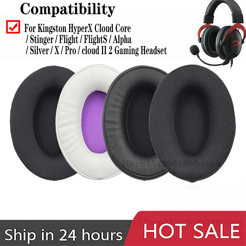 Ear Pads For HyperX Cloud Core / Stinger / Flight / FlightS / Alpha / Silver / X / Pro / cloud II 2 Gaming Headset