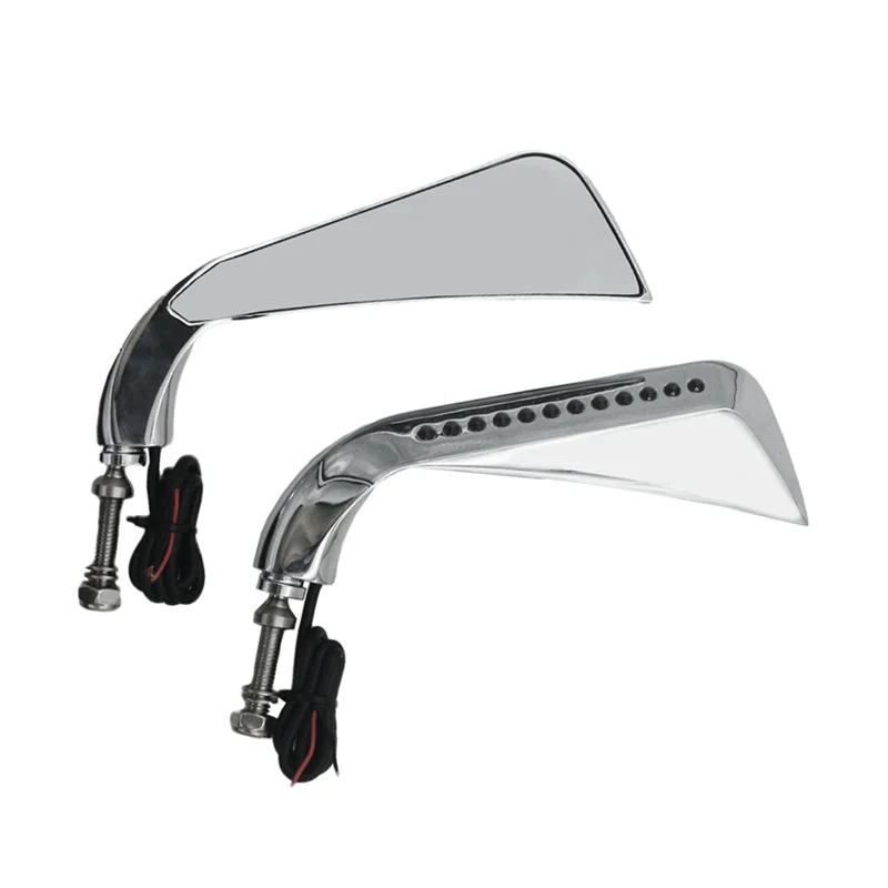 Designed for Harley Motorcycle Accessories Reflectors LED Rear View Mirrors Electroplating