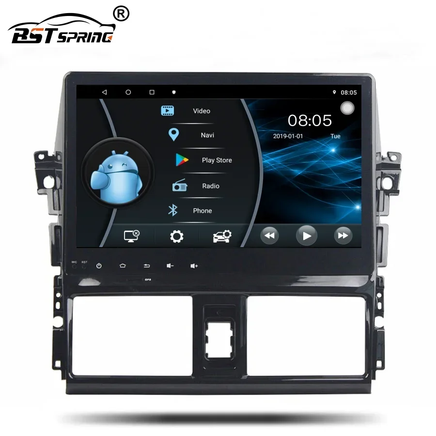 Android Car DVD Video Player GPS Navigation For toyota VIOS Yaris 2013-2015 Auto Radio