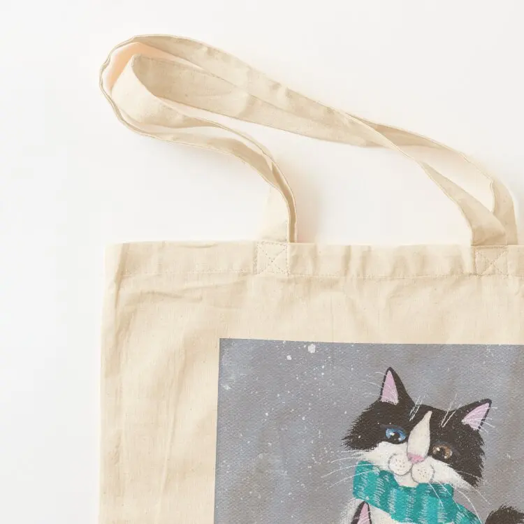 I Will Keep You Warm Cats Tote Bag tote bag canvas tote bags personalized bag men