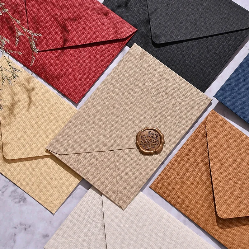 

30pcs/lot Texture Envelopes for Wedding Invitations Business High-grade 250g 16.2x11.4cm Paper Stationery Supplies Storage Bag