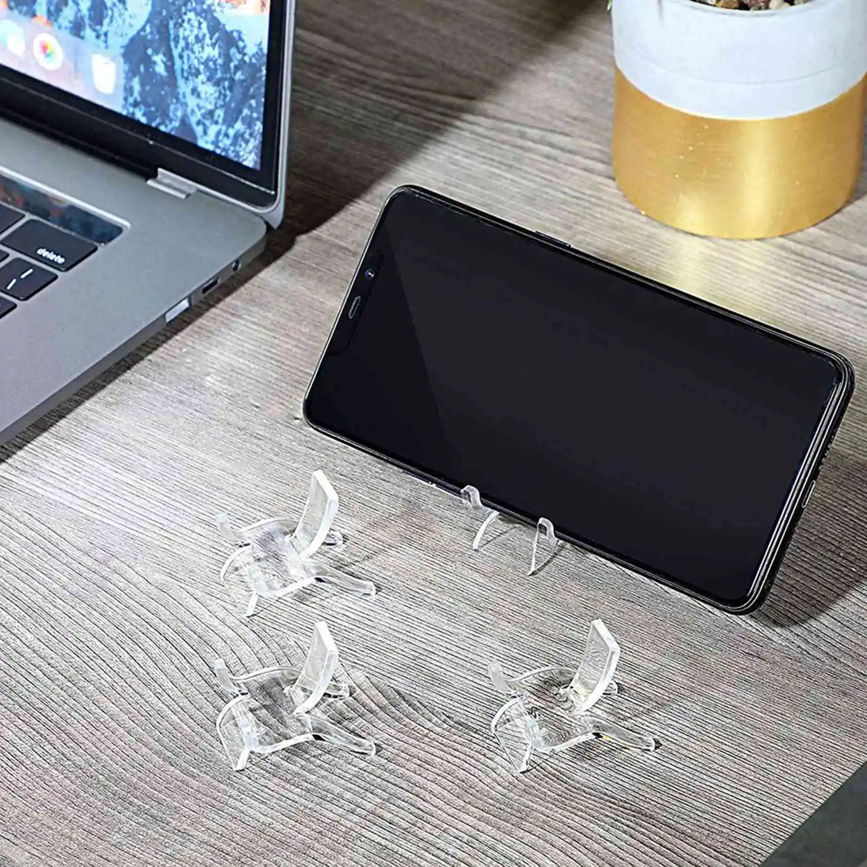 ABBN-80 Pcs Acrylic Display Small Collectibles Display Stands For Displaying Crystal Geodes Rock Mineral Agate Fossil Coral S