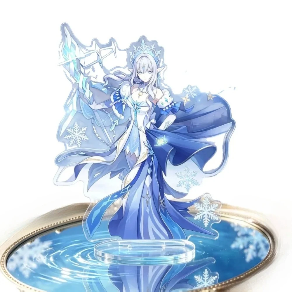 Game Yuan Shen Anastasya Feodorovna Snezhnaya Acrylic Standee Plaque Desktop Holder Ornament Fans Christmas Gift Keychain Decor