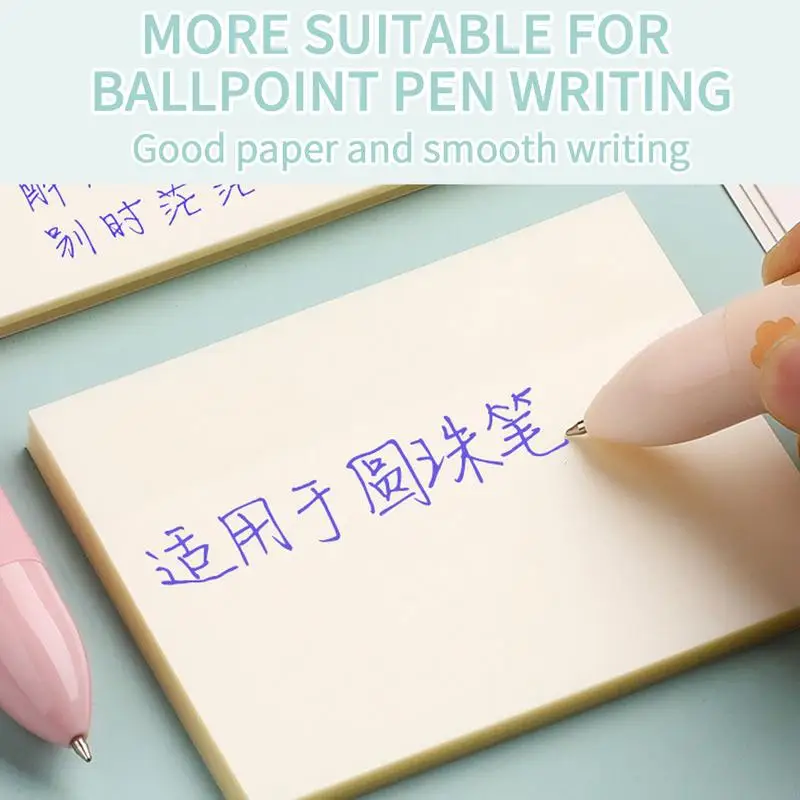 Clear Sticky Notes 50 Sheets Self-Adhesive Clear Sticky Notes Self-Adhesive Translucent Note Pads School Stationery Office