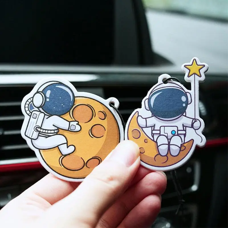 Car Fragrance Hanging Cute Car Air Freshener Funny Car Fragrance Infused With Essential Oils For Women And Men Astronaut Shape