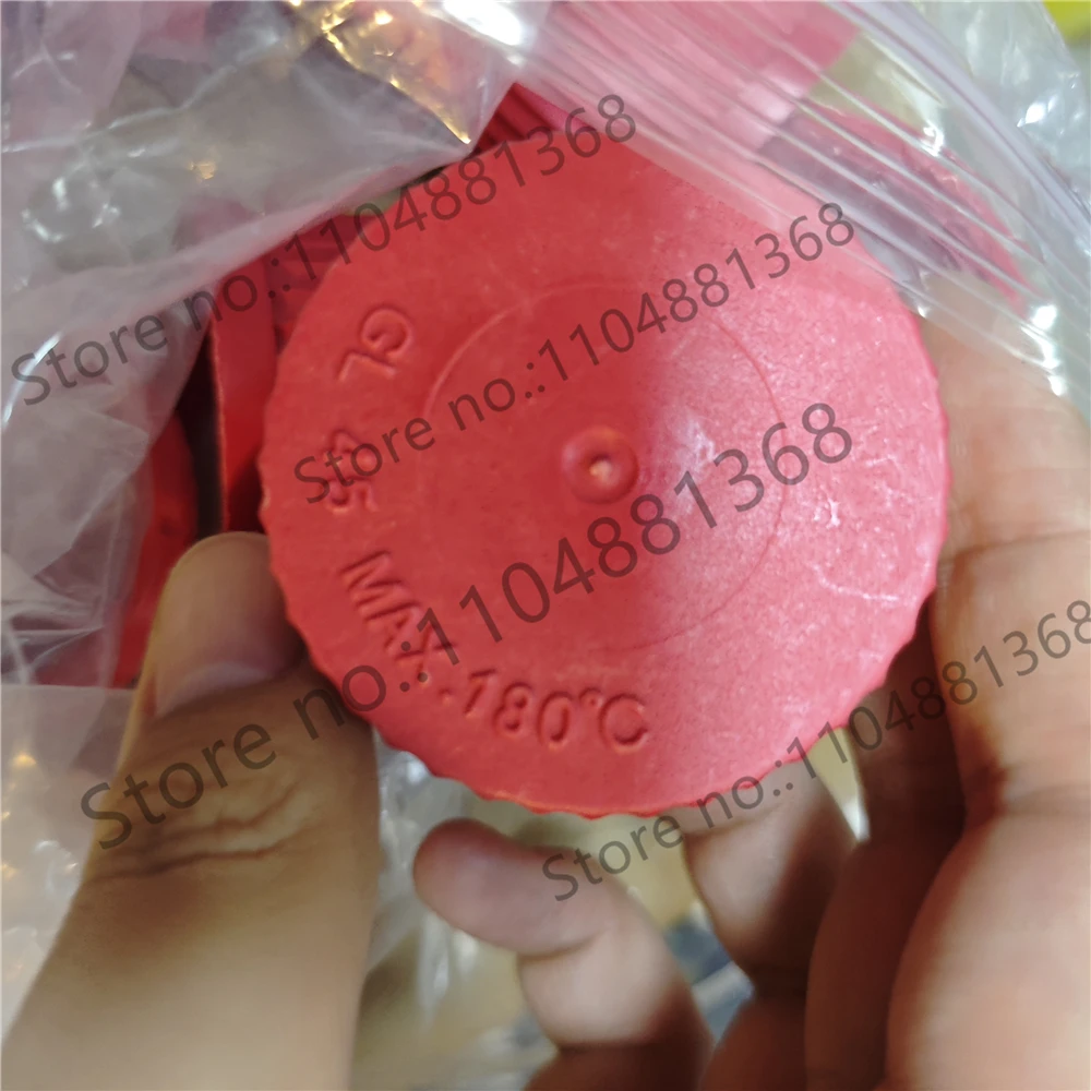 10PCS PBT 180° Screw cap laboratory red cap GL14/18/25/32/45  GL14 GL18 GL25 GL32 GL45 silk cap reagent bottle