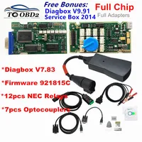 Diagbox V9.91 Chips completos Gold Edge Lexia3 PP2000 PSA XS Evolution V7.83 Lexia para Citroen/Peugeot Super Firmware 921815 C Lexia 3