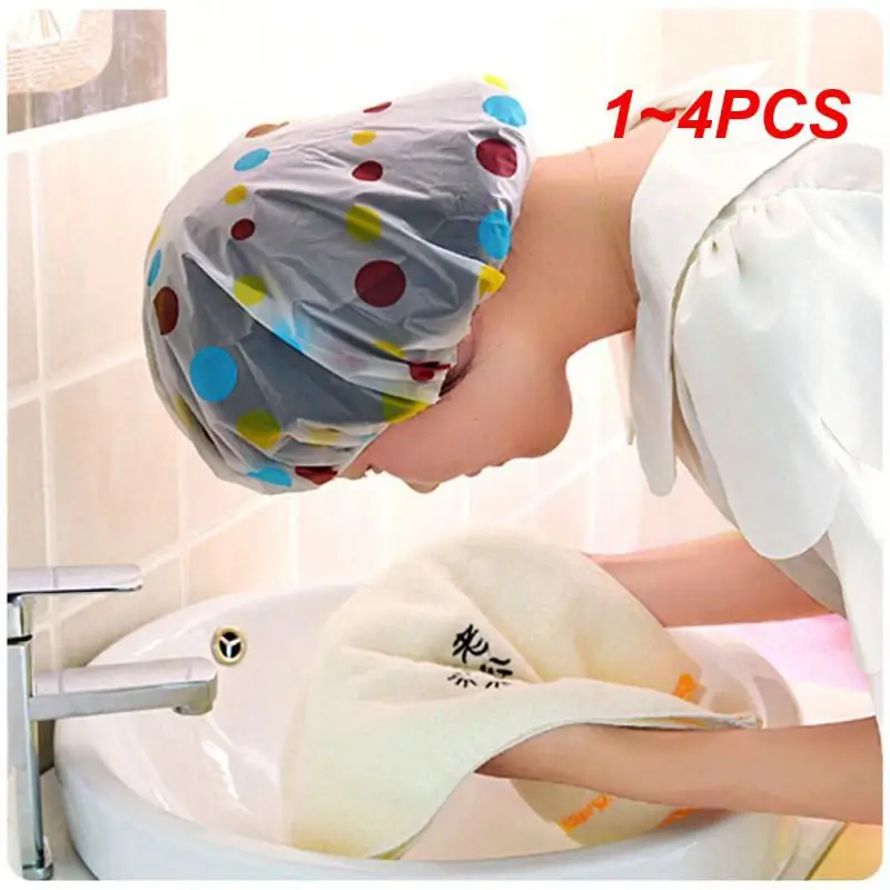 1~4PCS Waterproof Womens Shower Easy To Carry Multipurpose Shower Products Can Be Used For A Long Time Thickened Waterproof