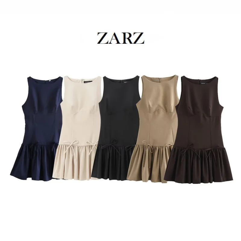 

ZARZ Self-Made European and American Style New Women's Fashion Classic Versatile Bowknot Dress 3152278