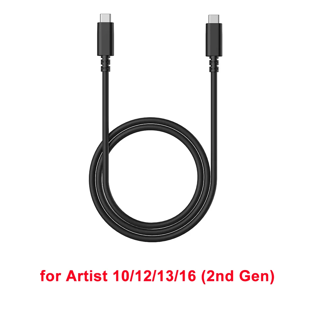 XPPen oryginalny kabel typu 1.5 miernik typu C do typu C dla Tablet graficzny monitora artysty 10/12/13/16 (2nd Gen)