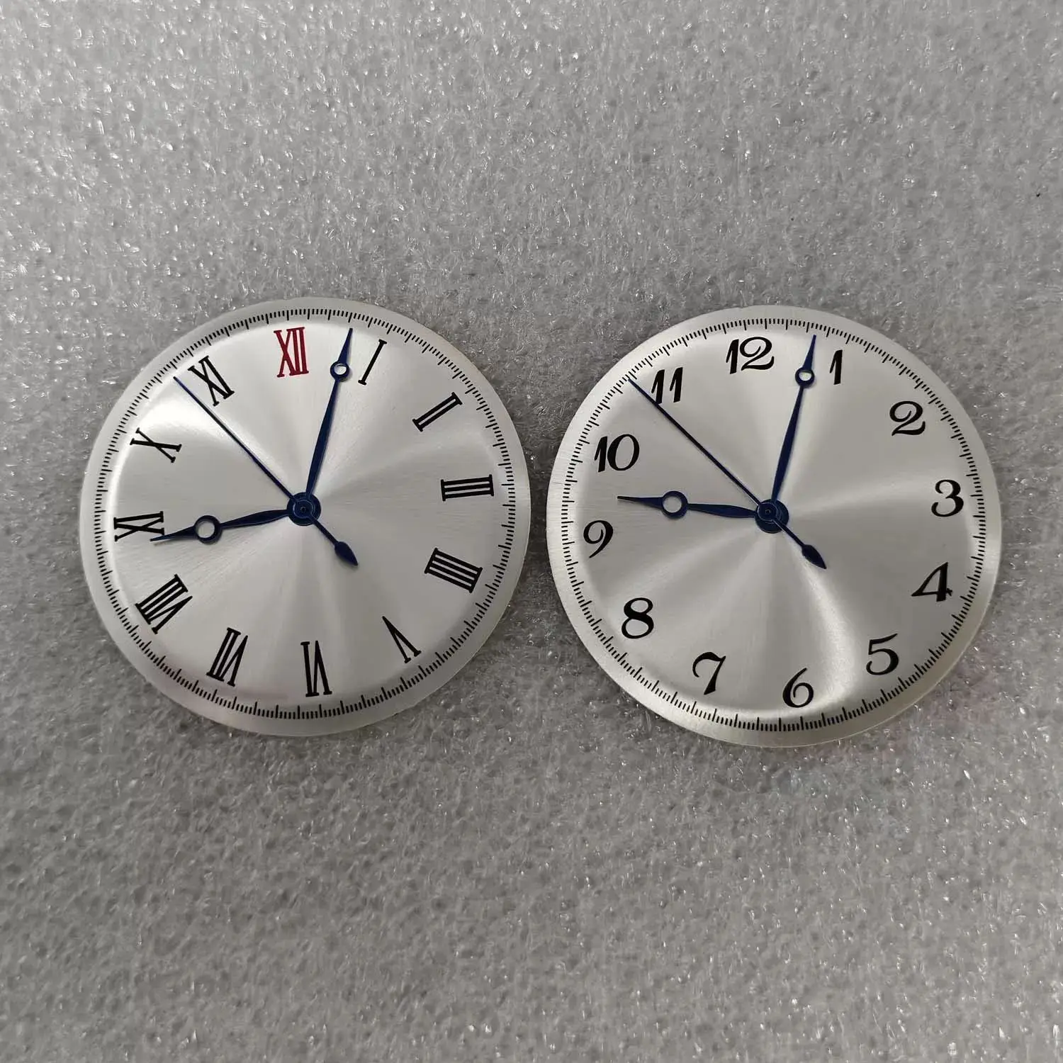 37mm Roman Numerals Watch Dial with Hands No Luminous Fit NH35 Movement Watch Mod Parts