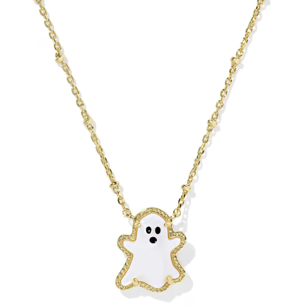 

YEEVAA Halloween Spooky Ghost Short Pendant Necklace for Women, Fashion Jewelry, Unique Gifts