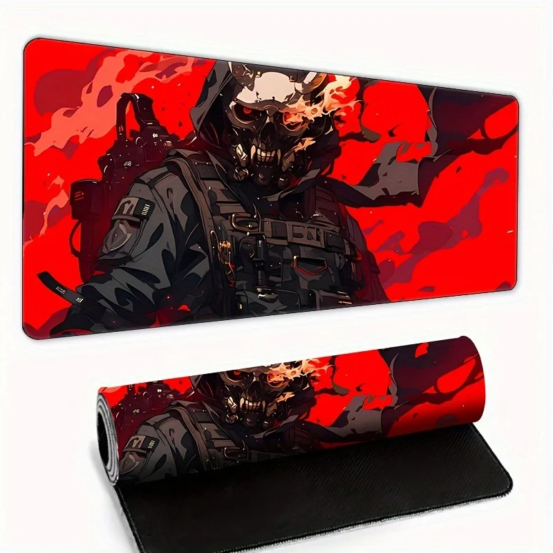 

Mouse Pad 900x400 Japanese Anime Samurai Non-Slip Durable Stitched Edges HD Color Print for Gamer Office Gift gaming accessories