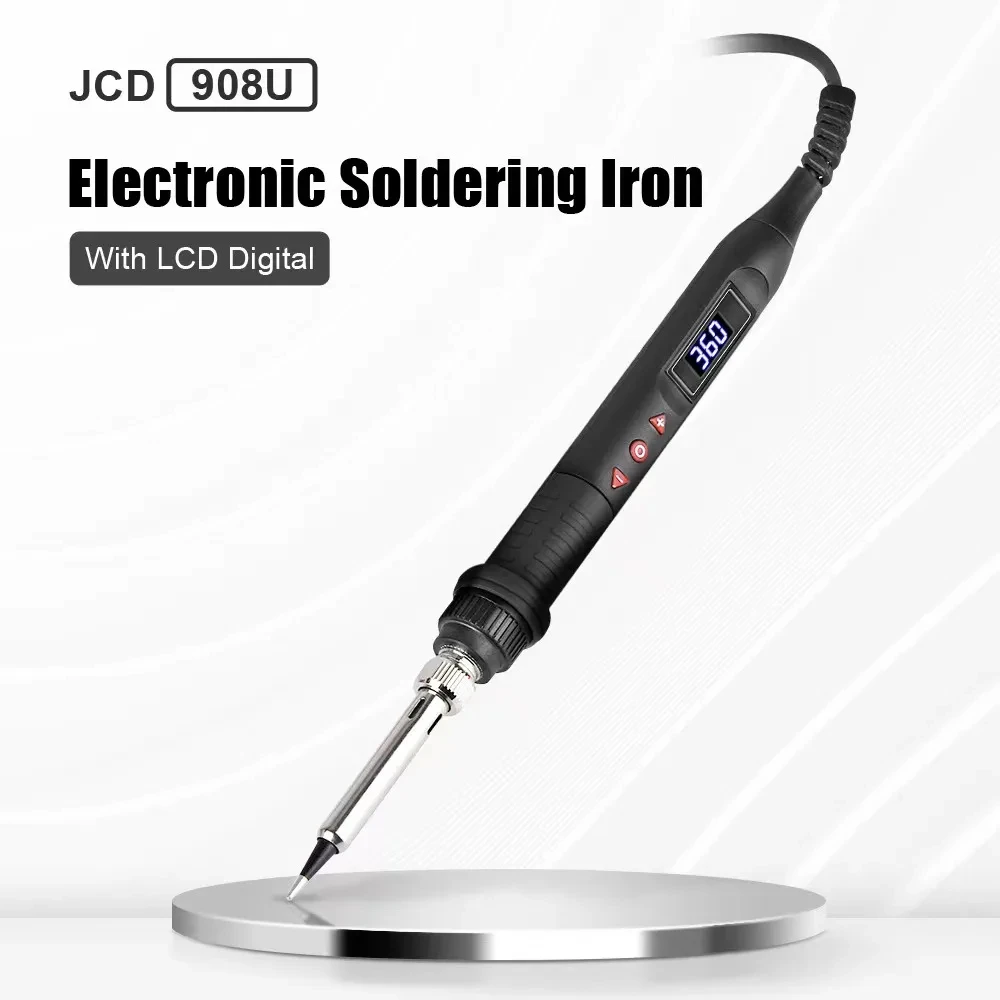 JCD-Ferro De Solda Elétrico com Display Digital LCD, Temperatura Ajustável, Ferramentas De Solda, 80W, 220V, 110V