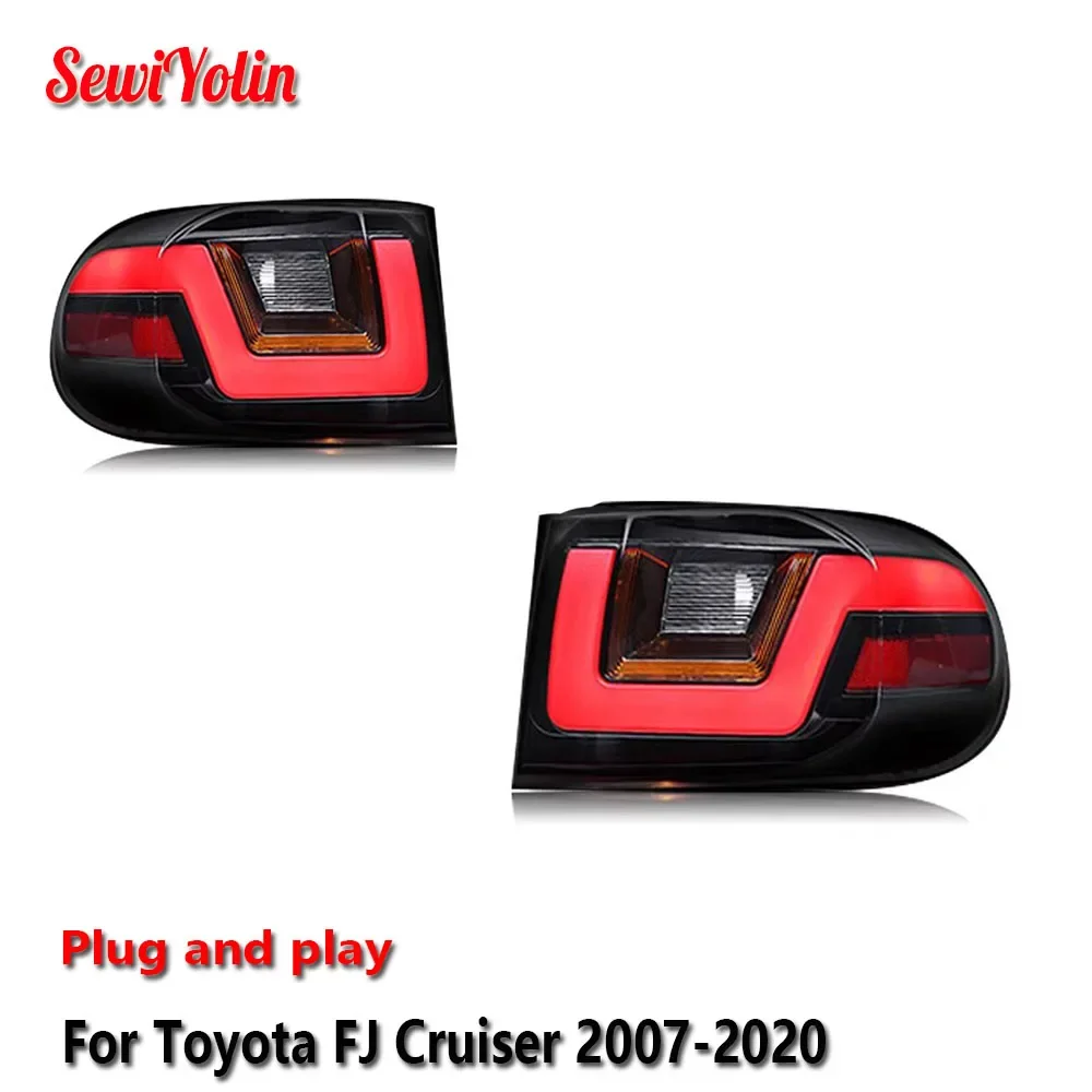 

Car LED Tail Light Accessories For Toyota FJ Cruiser 2007-2020 Auto Rear Fog DRL Brake Turn Signal Lamp Plug and Play