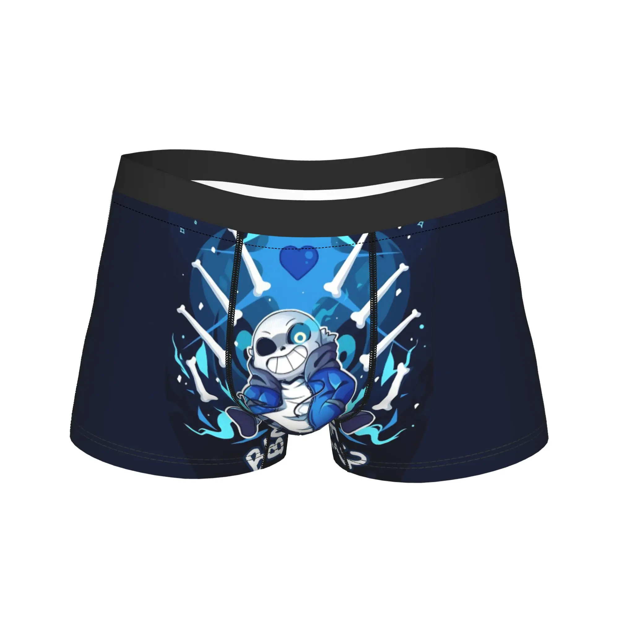 

Undertale Sans Game Men's Underwear Boxer Briefs Shorts Panties Sexy Mid Waist Underpants for Homme Plus Size