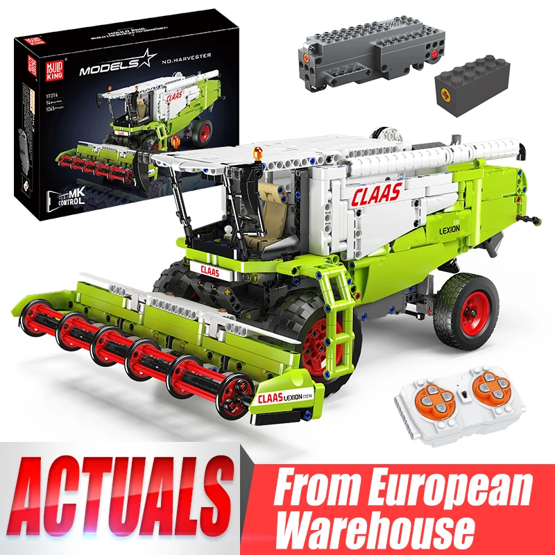 

Mould King 17014 Technical Car Building Block The Remote Control Harvester Model Assembly Truck Bricks Toys Kids Christmas Gifts