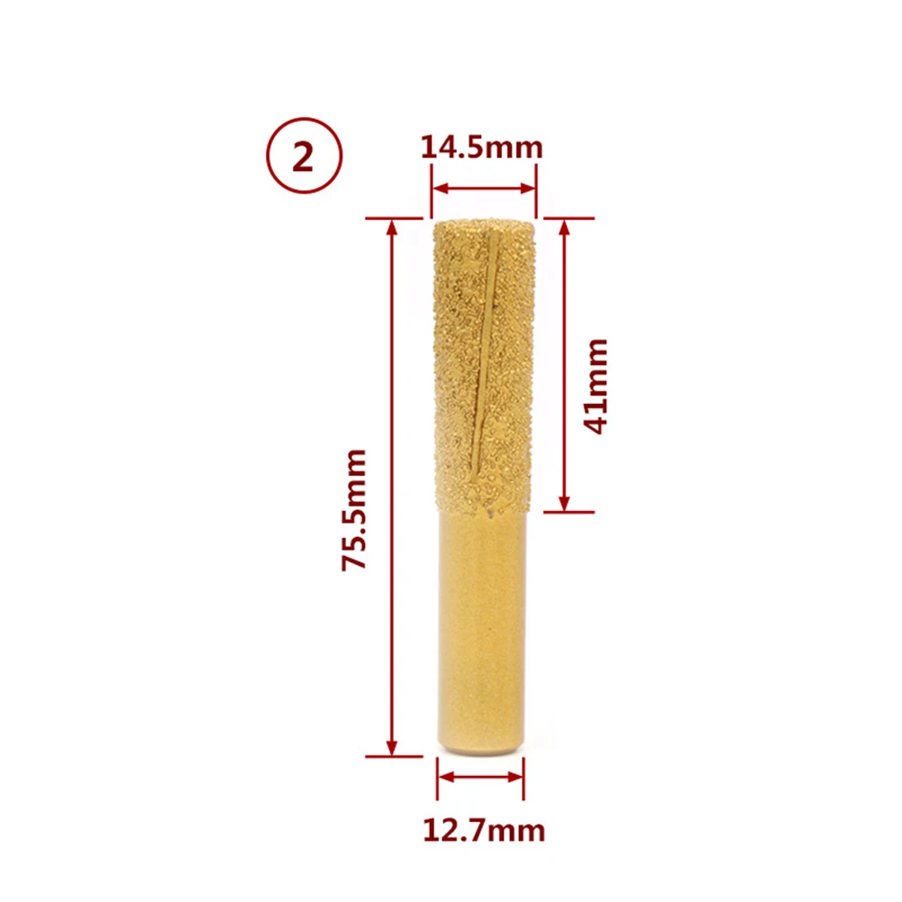 Trimmer Router Bit 1pcs Engraving Tools Golden High Working Efficience Longer Working Life Vacuum Brazed Technology High Quality