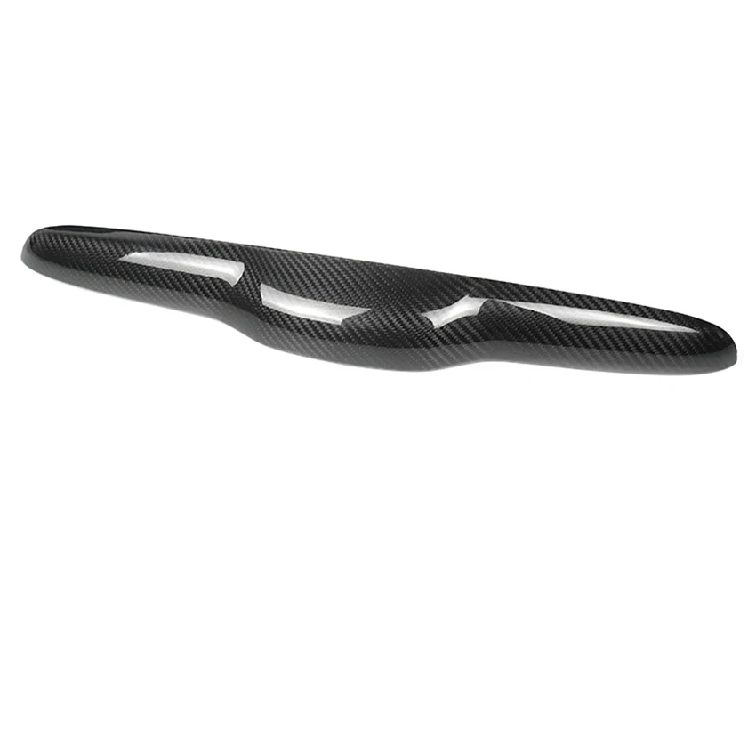 

For Fiat 500 Abarth 2008-2023 Real Carbon Fiber Rear Trunk Lid Tailgate Tail Door Handle Cover Trim Decorative Cap Protector