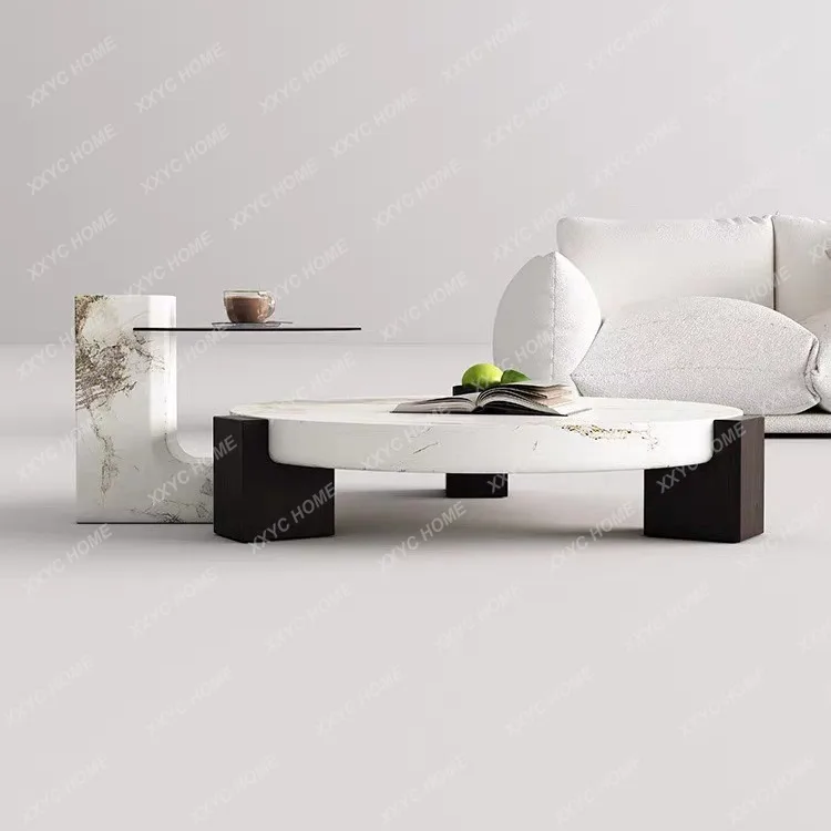 home minimalist side table marble living room modern coffee table