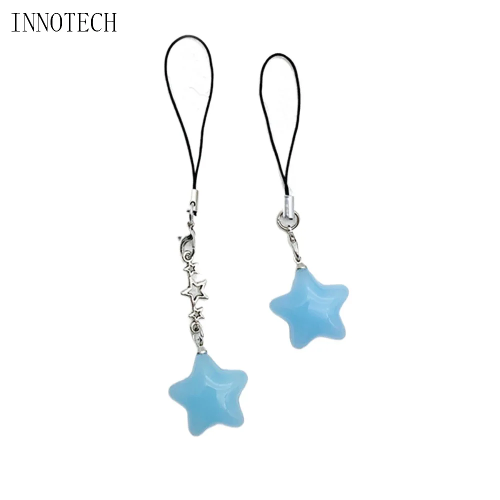 Star Star Phone Strap Pendant Keychain Phone Hanging Rope Candy Color Universal Mobile Phone Chain Telephone Jewelry