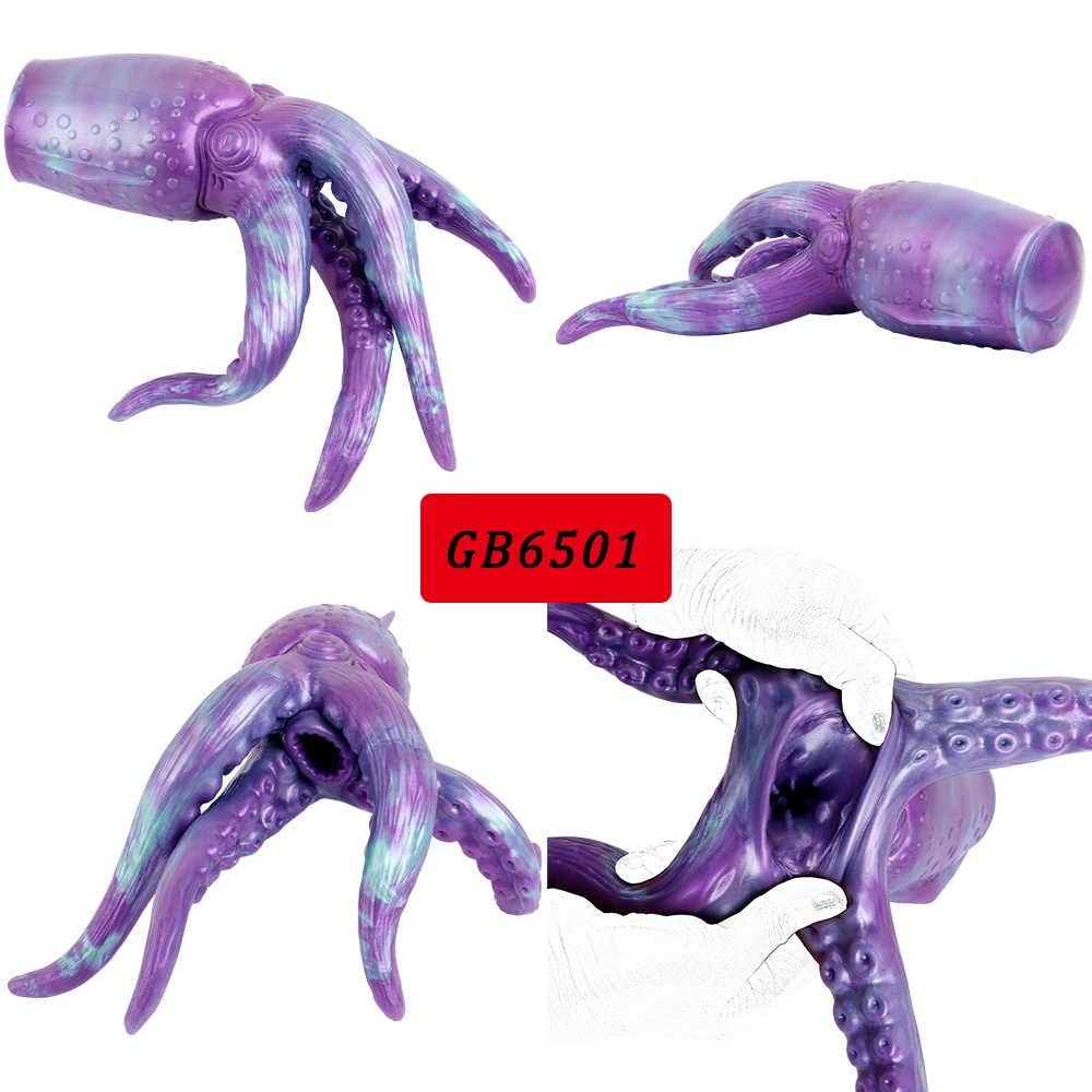 GEEBA Lifelike Men's Masturbator Silicone Fantasy Animal Male Masturbation Cup Pocket Pussy Stroker Single Hole Sex Toy Onahole