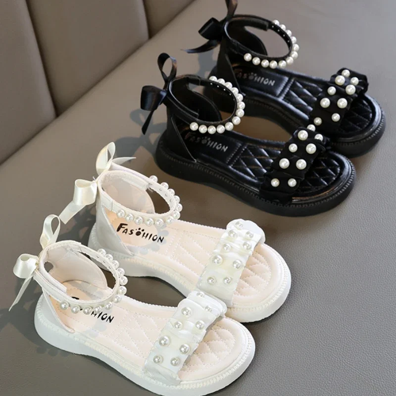 Children Sandals for Girls Summer 2023 Kids Baby Beach Shoes Fashion Casual Shoes Students Comfortable Non-slip Flats Sandals