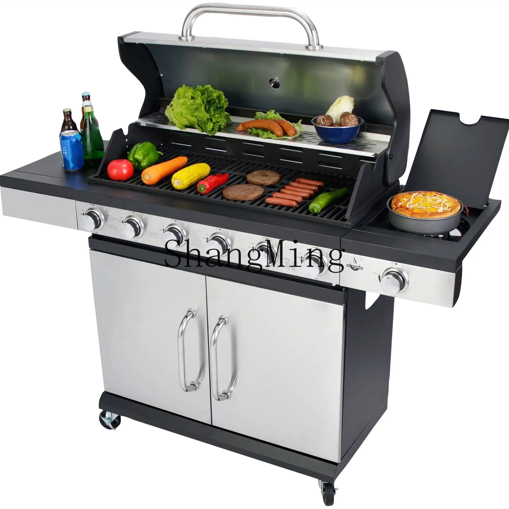 

CL Stainless Steel Gas Grill LPG Grill Hotel Villa Courtyard Grill