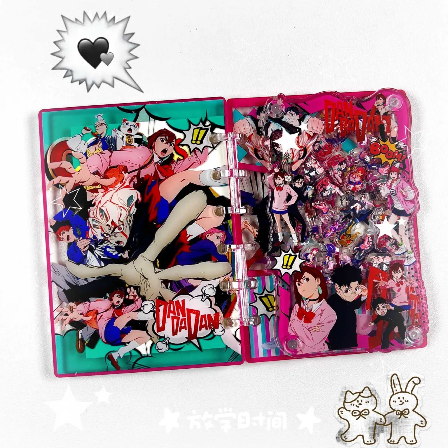 

DIY Anime DAN DA DAN Figure Acrylic Notebook Turbo Granny Cosplay Takakura Ken Figures Acrylic Notepad Student Stationery Gifts