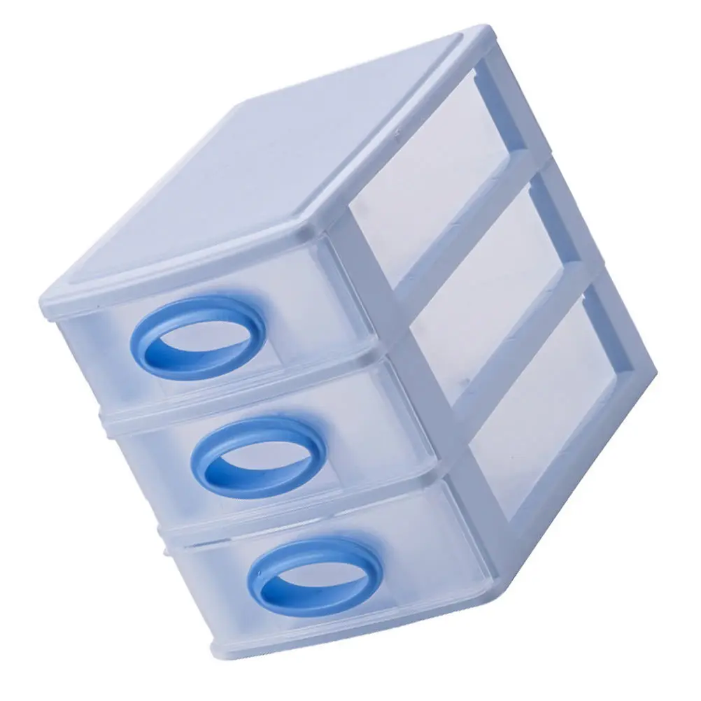 

1pc Multi-Functional Storage Box Desktop Organizer For Bedroom Bathroom Dorm Drawer Cabinet Plastic Storage Container